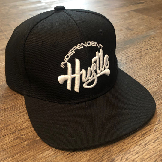 Independent Hustle Snapback - Black w/ White Logo