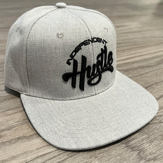 Independent Hustle Snapback - Grey w/ Black Logo